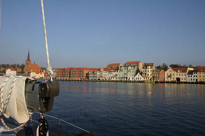 Sonderborg - view from middle of harbour to the east